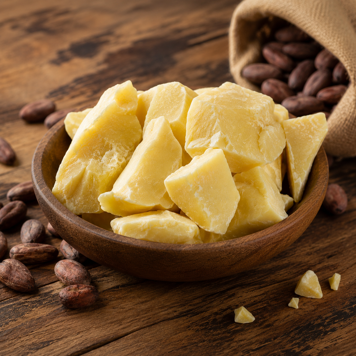 Naturbelassene Kakaobutter für handgemachte Naturseife – C.H. Creativ & Handgemacht