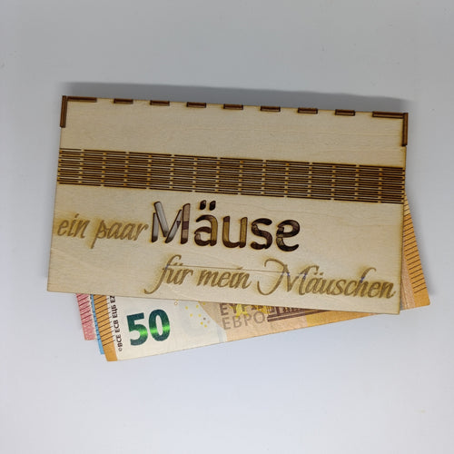 Geldbox aus Holz