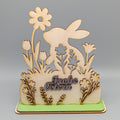 Osterhase Holz Blumen